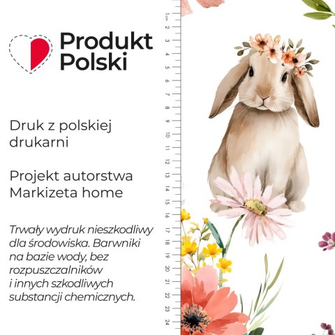 WIELKANOC W KWIATACH Tkanina dekoracyjna NINA WODOODPORNA, 160cm, kolor 009 wielokolorowy DWI400/NIW/009/160000/1