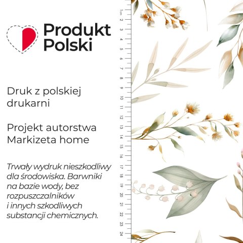 ZIOŁOWY OGRÓD Tkanina dekoracyjna NINA WODOODPORNA, 160cm, kolor 002 zielony D00409/NIW/002/160000/1