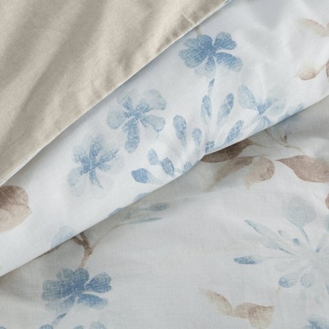 KOMPLET POŚCIELI BAWEŁNIANEJ JASMINA 140 X 200 CM KREMOWY