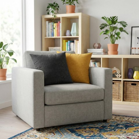 MILAS Poszewka dekoracyjna, 40x40cm, kolor 033 antracyt MILAS1/POP/033/040040/1