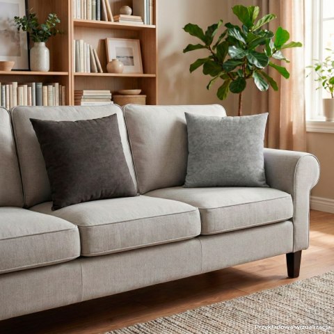 MILAS Poszewka dekoracyjna, 40x40cm, kolor 796 szary MILAS1/POP/796/040040/1