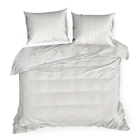 ŚWIĄTECZNY KOMPLET POŚCIELI BOSQUE 160 X 200 CM BIAŁY