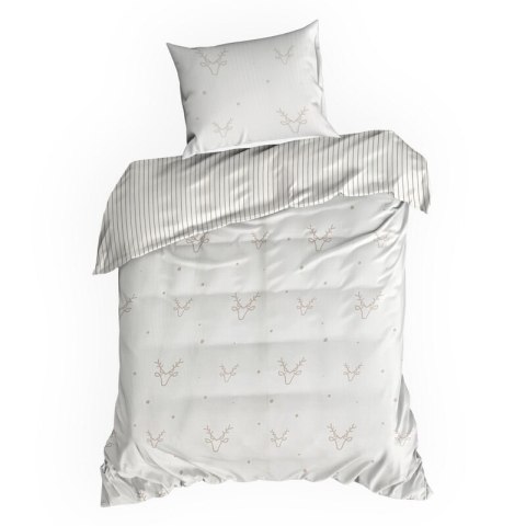 ŚWIĄTECZNY KOMPLET POŚCIELI BOSQUE 160 X 200 CM BIAŁY