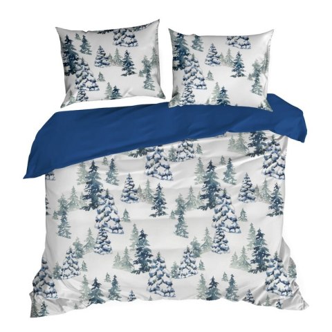 ŚWIĄTECZNY KOMPLET POŚCIELI NATAL 160 X 200 CM BIAŁY