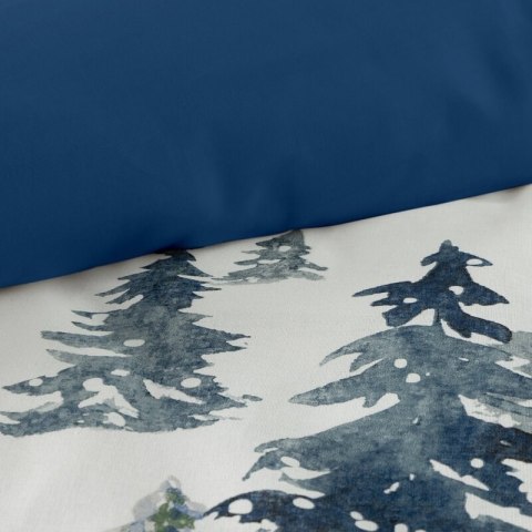 ŚWIĄTECZNY KOMPLET POŚCIELI NATAL 160 X 200 CM BIAŁY