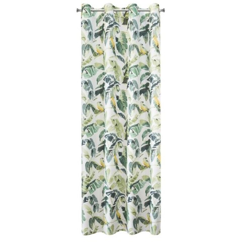 ZASŁONA GOTOWA D91 FLORE 140 X 250 CM BRĄZOWY