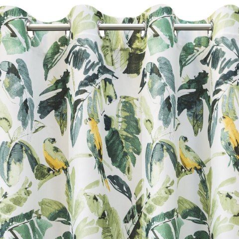 ZASŁONA GOTOWA D91 FLORE 140 X 250 CM BRĄZOWY