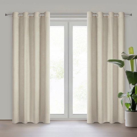 ZASŁONA GOTOWA VANI 140 X 250 CM JASNOBEŻOWY