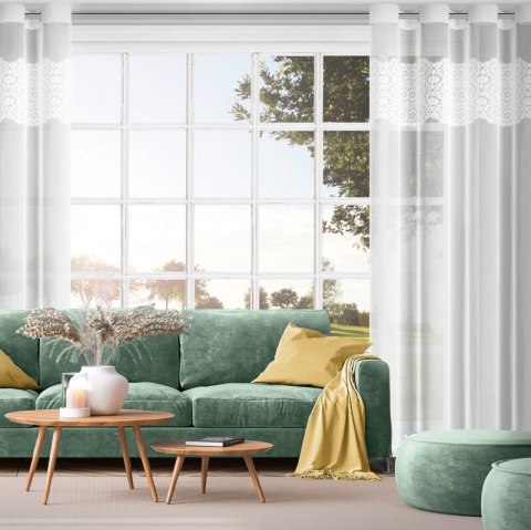 FIRANA GOTOWA AFRODYTA 140 X 250 CM BIAŁY