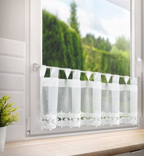 FIRANA GOTOWA KAJA NA SZELKACH 150 X 40 CM BIAŁY