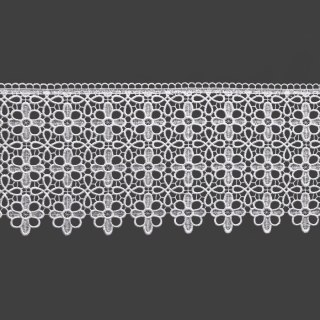 Koronka gipiurowa, wysokość 20cm, kolor 001 biały 073364/BIS/001/000020/1