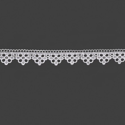 Koronka gipiurowa, wysokość 5cm, kolor 001 biały 073364/BIS/001/000005/1