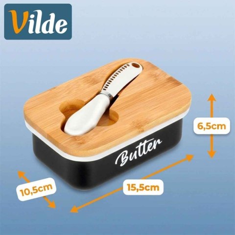 MASELNICZKA MASELNICA METALOWA Z NOŻYKIEM BIAŁA 139516