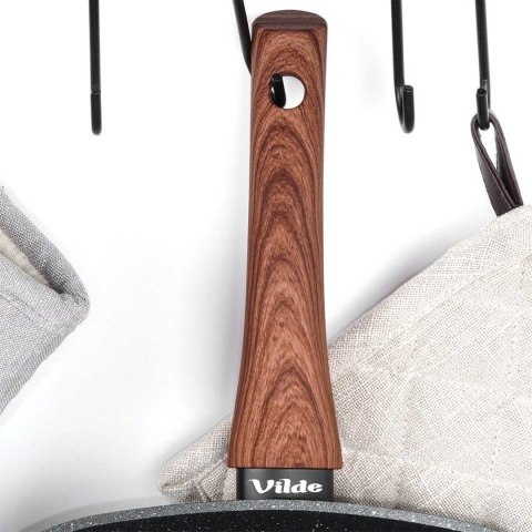 PATELNIA GRANITOWA GRILLOWA 28x28cm BLACK&WOOD 199056