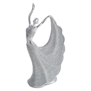 FIGURKA DEKORACYJNA ELDO 13 X 7 X 26 CM SREBRNY