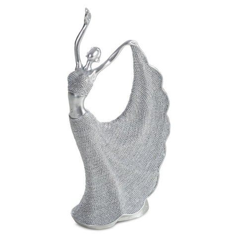 FIGURKA DEKORACYJNA ELDO 13 X 7 X 26 CM SREBRNY