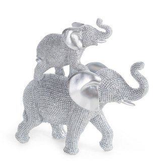 FIGURKA DEKORACYJNA ELDO 17 X 6 X 17 CM SREBRNY
