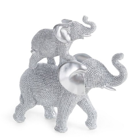 FIGURKA DEKORACYJNA ELDO 17 X 6 X 17 CM SREBRNY