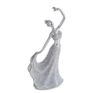 FIGURKA DEKORACYJNA ELDO 9 X 6 X 19 CM SREBRNY