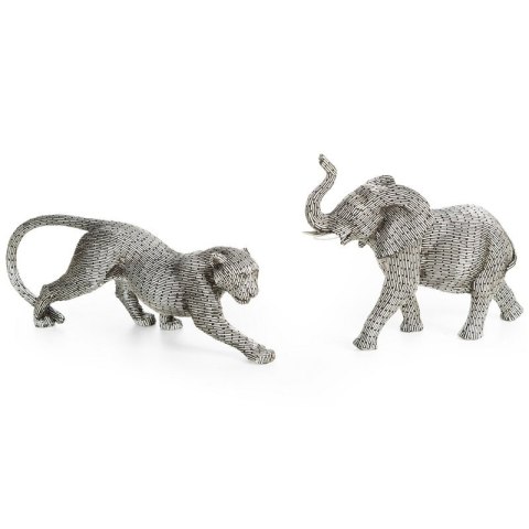 FIGURKA DEKORACYJNA ZURI 27 X 10 X 21 CM SREBRNY