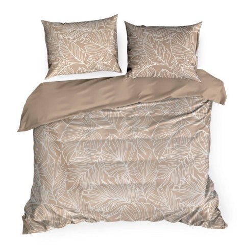 KOMPLET POŚCIELI SATYNOWEJ SPRING 81 220 X 200 CM JASNOBRĄZOWY