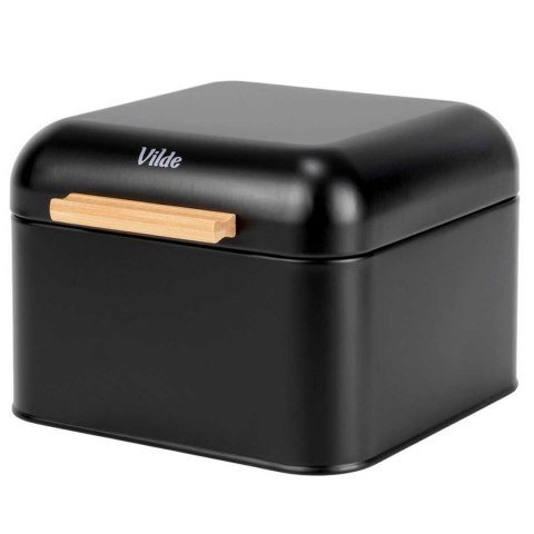 MINI CHLEBAK STALOWY POJEMNIK NA PIECZYWO 229307 CZARNY