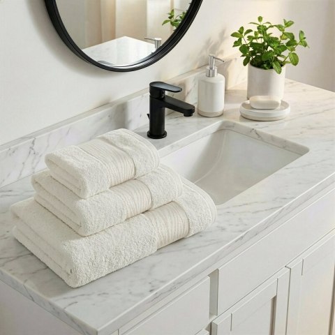 RĘCZNIK VERANO (01) 30 X 50 CM KREMOWY