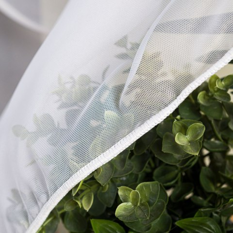 Firanka fantazyjna z ołowianką, wysokość 300cm, kolor 001 biały 725234/OLO/001/000300/1