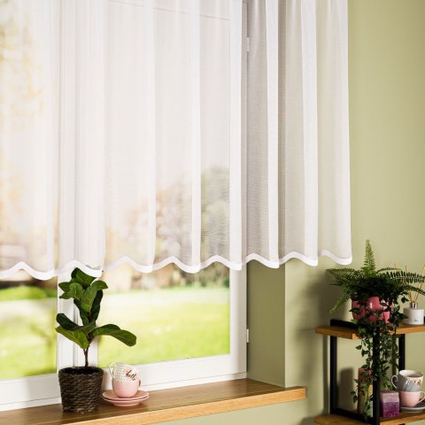 Firanka żakardowa, wysokość 120cm, kolor 001 biały 023456/000/001/000120/1