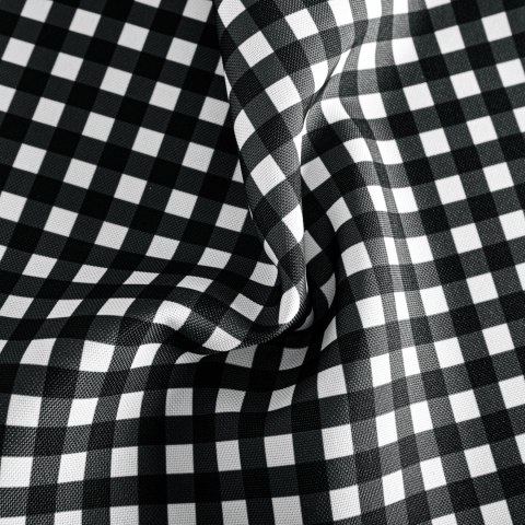 KRATA KLASYCZNY GRIL Tkanina dekoracyjna NINA WODOODPORNA, 160cm, kolor 006 czarny D00422/NIW/006/160000/1