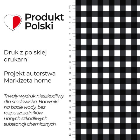 KRATA KLASYCZNY GRIL Tkanina dekoracyjna NINA WODOODPORNA, 160cm, kolor 006 czarny D00422/NIW/006/160000/1