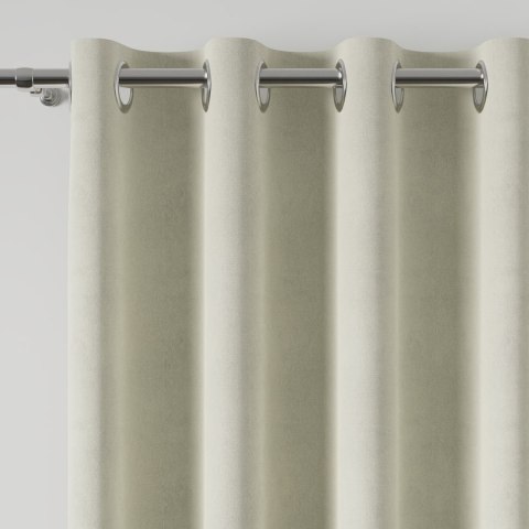 MILAS Zasłona gotowa na przelotkach, szerokość 140 x wysokość 260cm, kolor 002 ciemny kremowy MILAS0/ZGP/002/140260/1