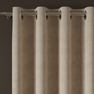 MILAS Zasłona gotowa na przelotkach, szerokość 140 x wysokość 260cm, kolor 005 jasny beżowy MILAS0/ZGP/005/140260/1