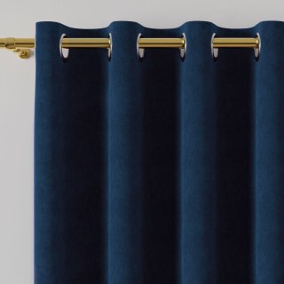 MILAS Zasłona gotowa na przelotkach, szerokość 140 x wysokość 260cm, kolor 037 ciemny niebieski MILAS0/ZGP/037/140260/1