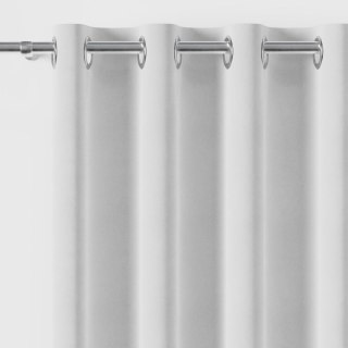 MILAS Zasłona gotowa na przelotkach, szerokość 140 x wysokość 260cm, kolor 050 biały MILAS0/ZGP/050/140260/1