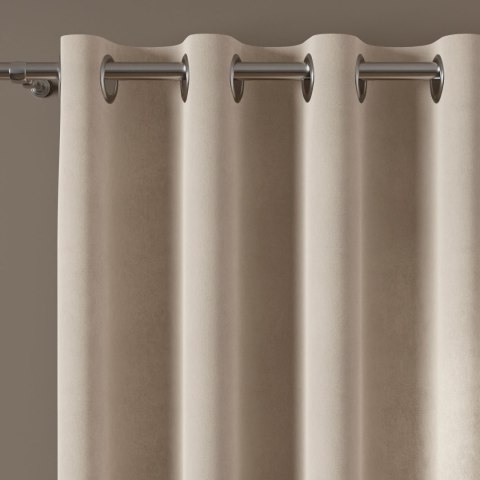 MILAS Zasłona gotowa na przelotkach, szerokość 140 x wysokość 260cm, kolor 374 jasny ciepły beżowy MILAS0/ZGP/374/140260/1