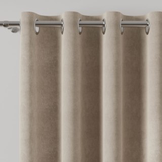 MILAS Zasłona gotowa na przelotkach, szerokość 140 x wysokość 260cm, kolor 375 szarobeżowy MILAS0/ZGP/375/140260/1