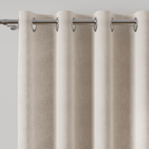 MILAS Zasłona gotowa na przelotkach, szerokość 140 x wysokość 260cm, kolor 443 chłodny kremowy MILAS0/ZGP/443/140260/1