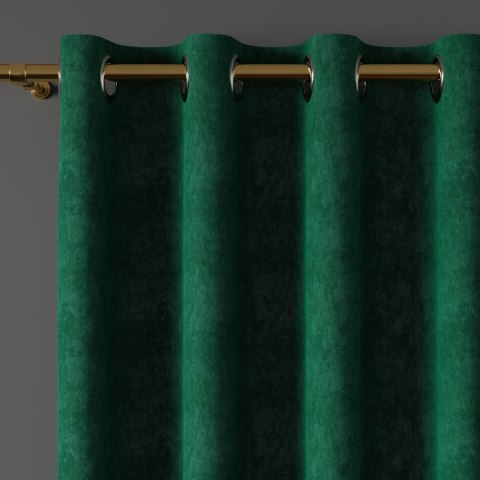 MILAS Zasłona gotowa na przelotkach, szerokość 140 x wysokość 260cm, kolor 788 szmaragdowy MILAS0/ZGP/788/140260/1
