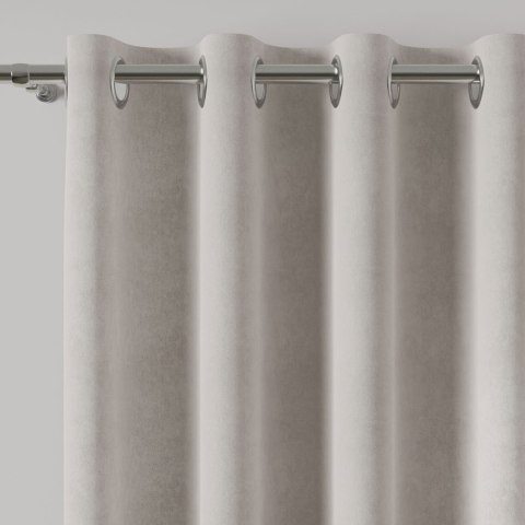 MILAS Zasłona gotowa na przelotkach, szerokość 140 x wysokość 260cm, kolor 866 stalowy MILAS0/ZGP/866/140260/1