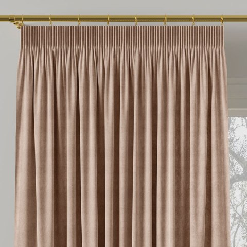 MILAS Zasłona gotowa na taśmie, szerokość 140 x wysokość 260cm, kolor 004 nude MILAS0/ZGT/004/140260/1