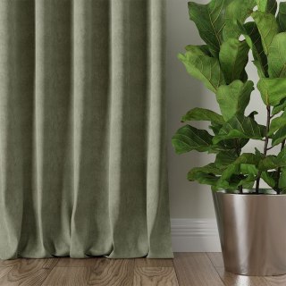 MILAS Zasłona gotowa na taśmie, szerokość 140 x wysokość 260cm, kolor 016 szarozielony MILAS0/ZGT/016/140260/1