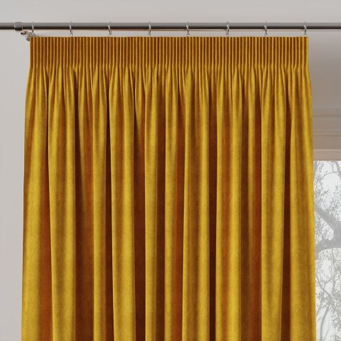 MILAS Zasłona gotowa na taśmie, szerokość 140 x wysokość 260cm, kolor 047 szafranowy MILAS0/ZGT/047/140260/1