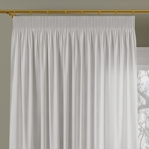 MILAS Zasłona gotowa na taśmie, szerokość 140 x wysokość 260cm, kolor 050 biały MILAS0/ZGT/050/140260/1