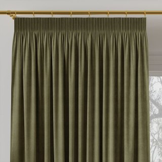 MILAS Zasłona gotowa na taśmie, szerokość 140 x wysokość 260cm, kolor 364 ciemny szarozielony MILAS0/ZGT/364/140260/1