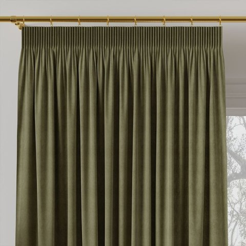 MILAS Zasłona gotowa na taśmie, szerokość 140 x wysokość 260cm, kolor 364 ciemny szarozielony MILAS0/ZGT/364/140260/1