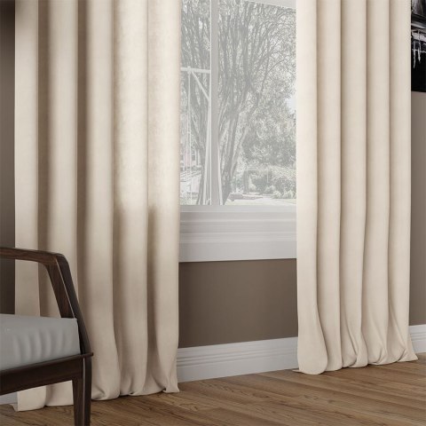 MILAS Zasłona gotowa na taśmie, szerokość 140 x wysokość 260cm, kolor 374 jasny ciepły beżowy MILAS0/ZGT/374/140260/1
