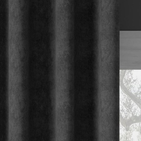 MILAS Zasłona gotowa na taśmie, szerokość 140 x wysokość 260cm, kolor 800 ciepły grafitowy MILAS0/ZGT/800/140260/1