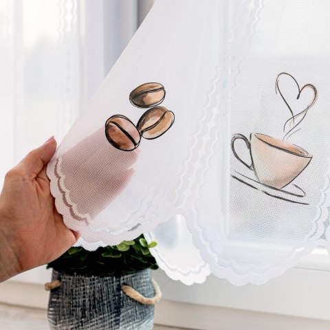 MOKKA Zazdrostka żakardowa 023429, wysokość 40cm, kolor 004 beżowy D00392/ZAZ/004/000040/1