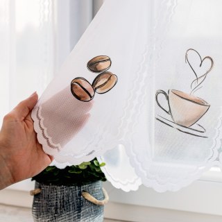 MOKKA Zazdrostka żakardowa 023429, wysokość 80cm, kolor 004 beżowy D00392/ZAZ/004/000080/1